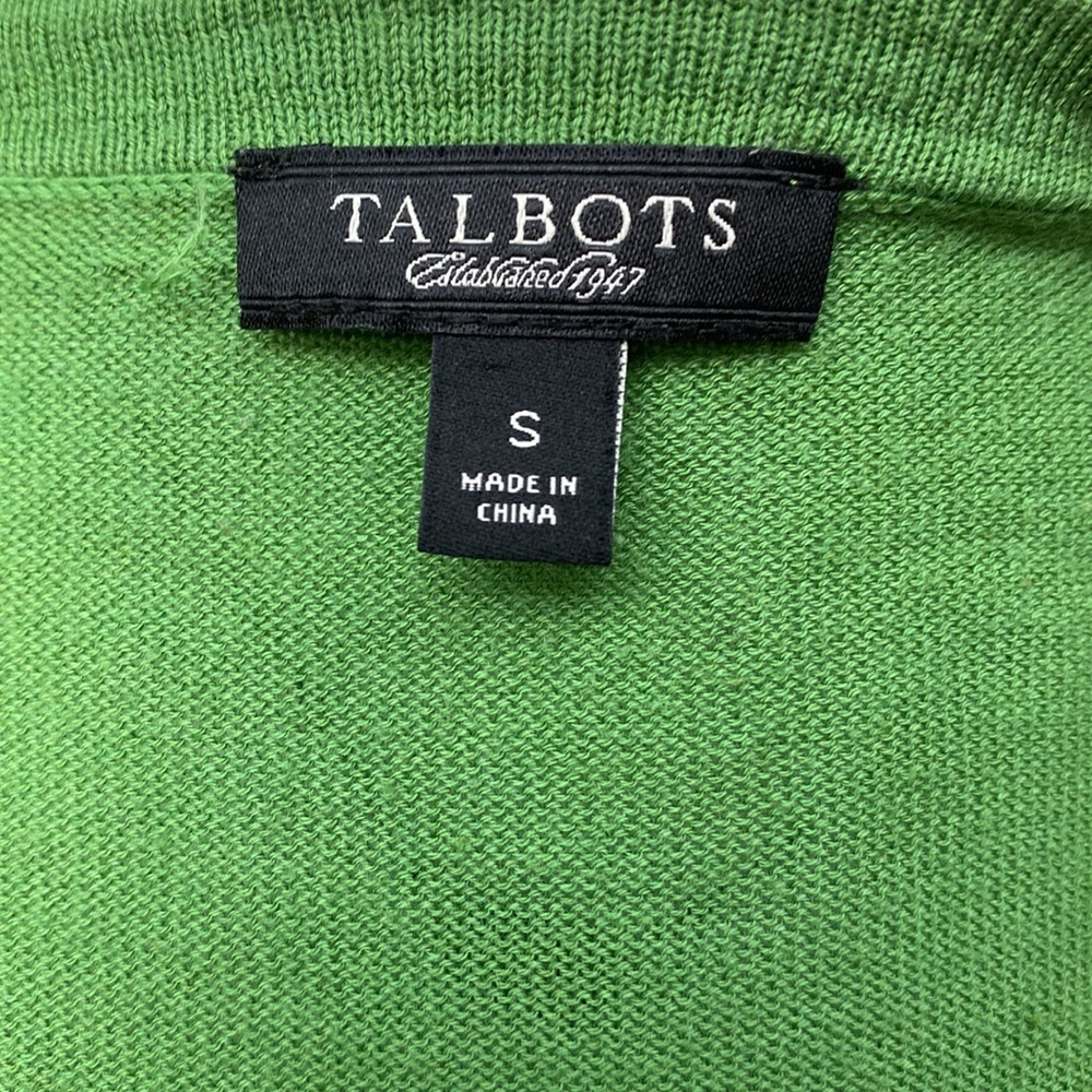 Talbots Green Ruffle Sweater - Picture 6 of 6